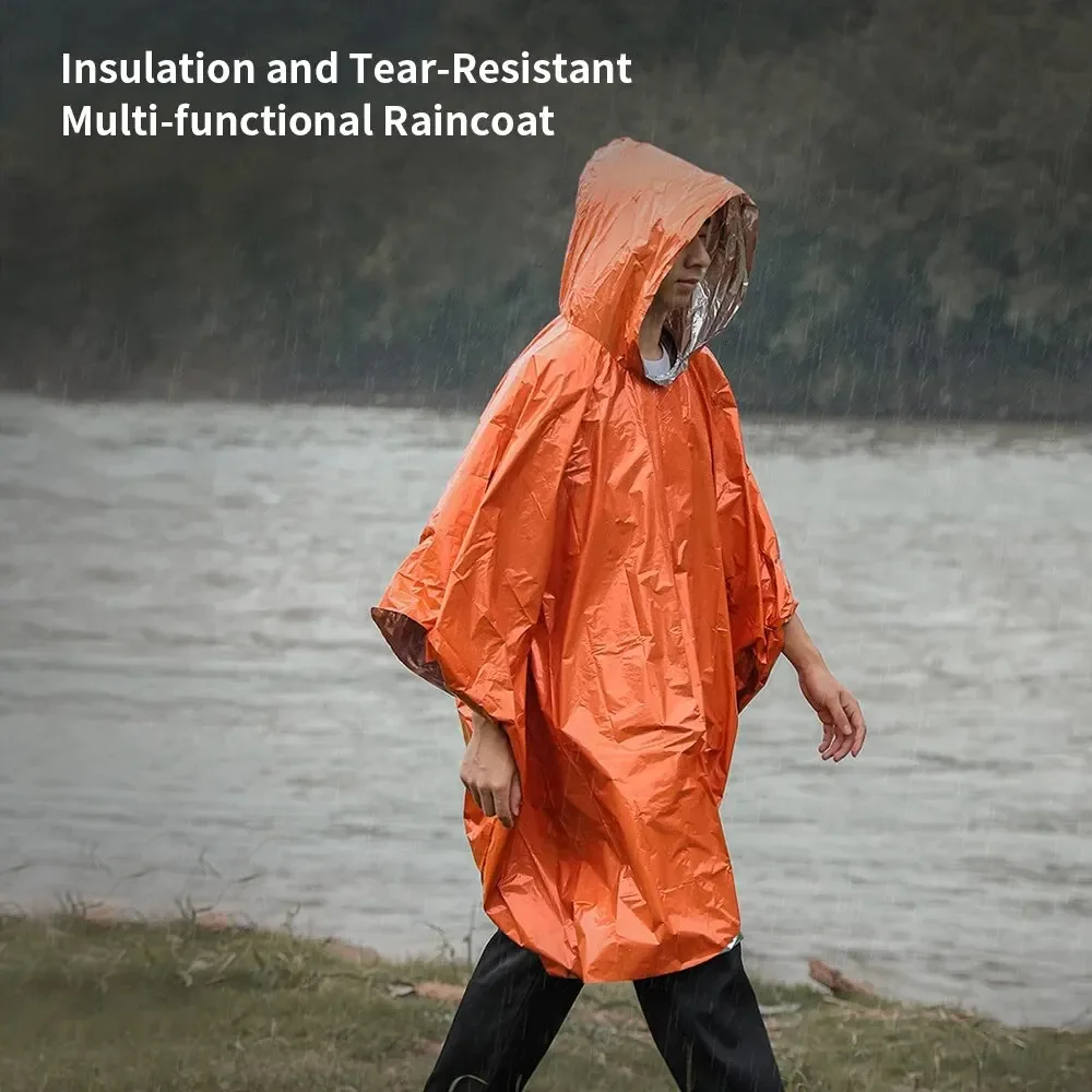 Emergency Poncho Rain - Acil Yağmurluk Panço Su Geçirmez Yağmurluk