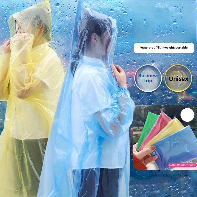 5/10 adet tek kullanımlık su g - Emergency Poncho Rain incelemesi ve fiyatı